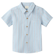  CHAMBRAY/ RED STRIPE NEWPORT WOVEN SHIRT