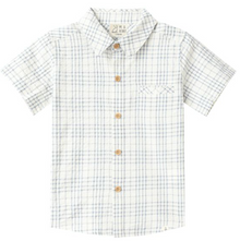  CHAMBRAY/ CREAM PLAID NEWPORT WOVEN SHIRT