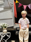 ANCHOR THIN PINK STRIPE Polo