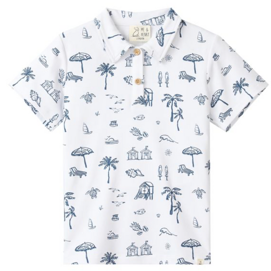 STARBOARD BEACH Printed Polo