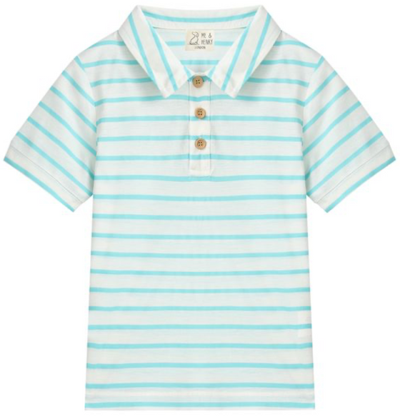 STARBOARD TURQUOISE STRIPE Polo