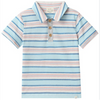 POLREATH Blue/Pink Stripe Polo