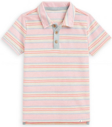  POLREATH Pink/Lilac Stripe Polo