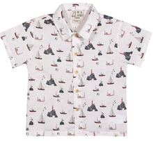  MAUI PRINTED WOVEN SHIRT WHITE HARBOUR