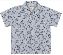  MAUI CHAMBRAY ISLAND PRINTED WOVEN SHIRT