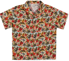  MAUI HAWAIIAN MUSIC PRINTED WOVEN SHIRT