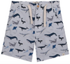 MAHALO BLUE WHALE PRINTED WOVEN SHORTS