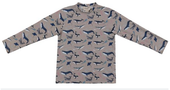 SUNNY UV WHALES RASH GUARD
