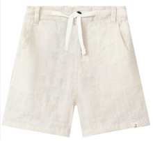  CREW CREAM PLAID WOVEN TEXTURED SHORTS