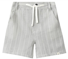  CREW WOVEN GREY TEXTURED PLAID SHORTS