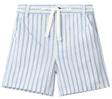  CREW WOVEN BLUE STRIPE SHORTS