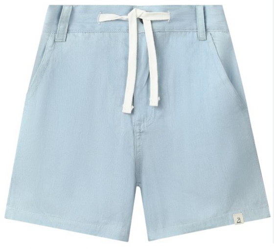 CREW WOVEN PALE CHAMBRAY SHORTS