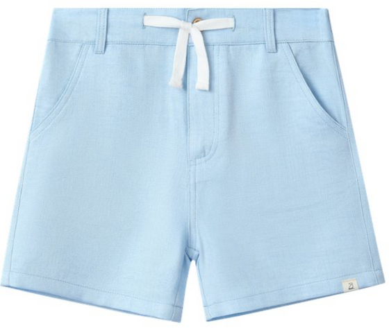 CREW WOVEN PALE CHAMBRAY SHORTS