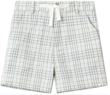  CREW CHAMBRAY/CREAM PLAID WOVEN SHORTS