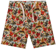  MAHALO HAWAIIAN MUSIC PRINTED WOVEN SHORTS
