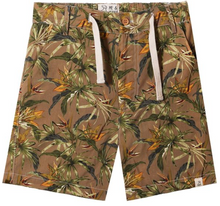  MAHALO BEIGE FLORAL PRINTED WOVEN SHORTS