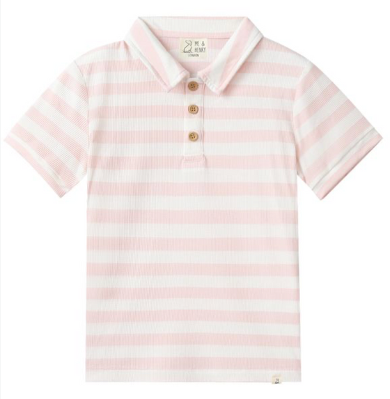 SHIPPING PALE PINK/WHITE  Polo