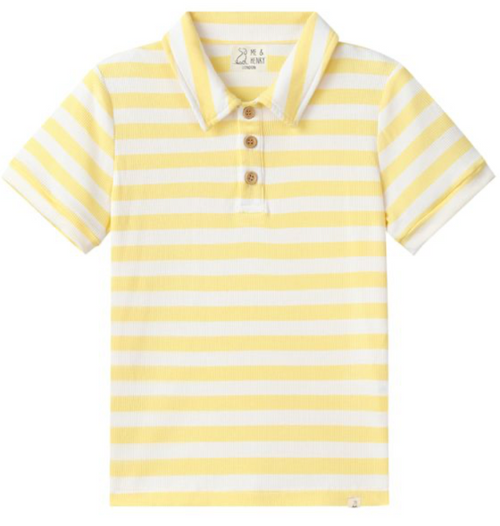 SHIPPING LEMON/WHITE STRIPE Polo