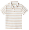 SHIPPING BEIGE/WHITE STRIPE Polo