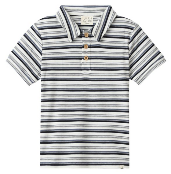 SHIPPING NAVY MULTI STRIPE Polo
