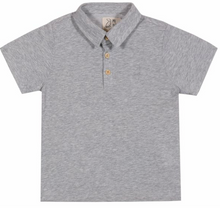  SHIPPING Grey Pique Polo