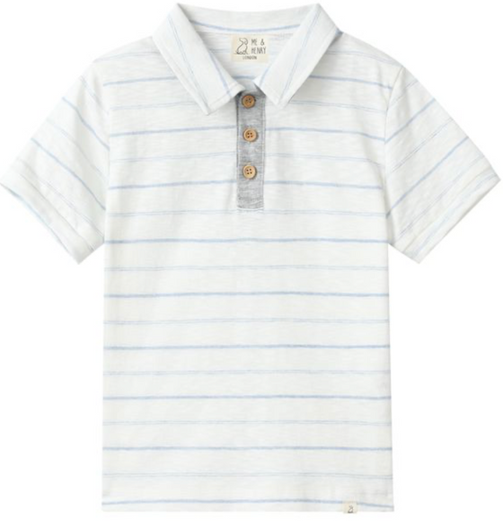 POLREATH CHAMBRAY Stripe Polo