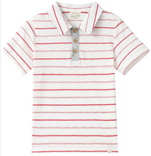  POLREATH RED Stripe Polo