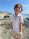 POLREATH RED Stripe Polo