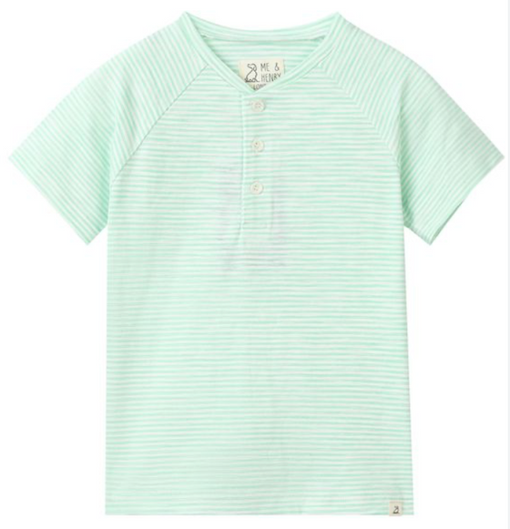FRIGAT GREEN Stripe Henley