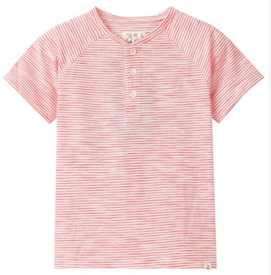 FRIGAT RED Stripe Henley