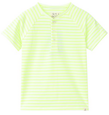  FRIGAT NEON ACID GREEN Stripe  Henley