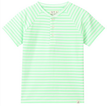  FRIGAT NEON GREEN Stripe  Henley
