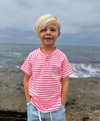 FRIGAT NEON PINK Stripe  Henley