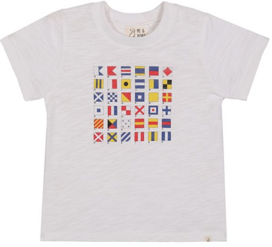 NEWQUAY NAUTICAL FLAGS Printed Tee