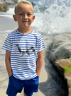 NEWQUAY Blue Whale Printed Tee