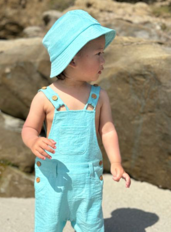 BOWLINE TURQUOISE Woven Overalls