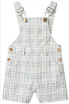 GALLEON CHAMBRAY/CREAM PLAID Woven Overalls