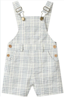  GALLEON CHAMBRAY/CREAM PLAID Woven Overalls
