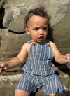 GALLEON CHAMBRAY/RED STRIPE Woven Overalls