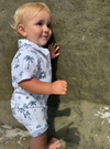 DRIFT BEACH PRINTED JERSEY ROMPER