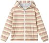 CORNWALL BEIGE MULTI STRIPE Terry Towelling  Zip-Up