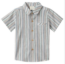  MULTI BLUE/BEIGE STRIPE NEWPORT WOVEN SHIRT