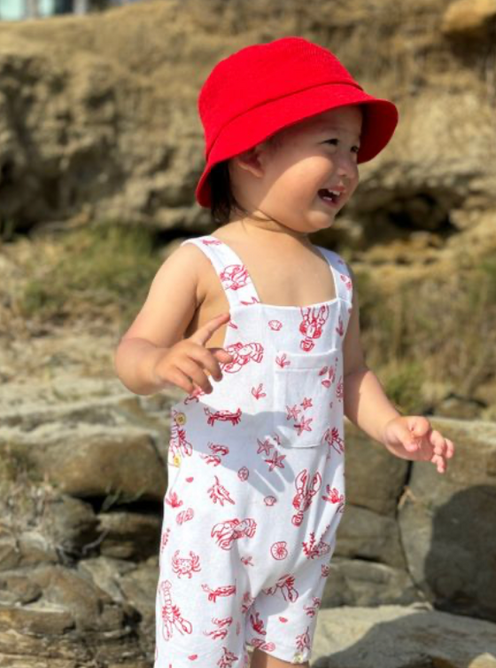 FISHERMAN RED Bucket Hat