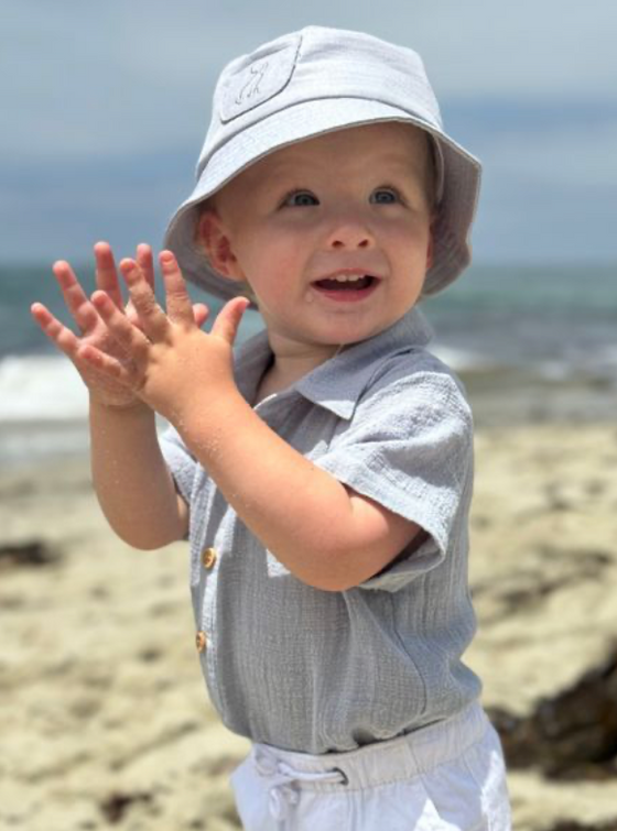 FISHERMAN Grey Bucket Hat
