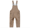 GENTRY Black/Yellow Plaid Woven Overalls