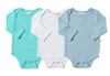 Aqua/White/Blue TELLICO Triple pack onesies/tees