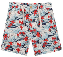  MAHALO HAWAIIAN WAVES PRINTED WOVEN SHORTS