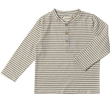  Taupe/White Stripe ADAMS Henley