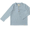 Blue/White Stripe ADAMS Henley