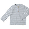 Grey/White Stripe ADAMS Henley